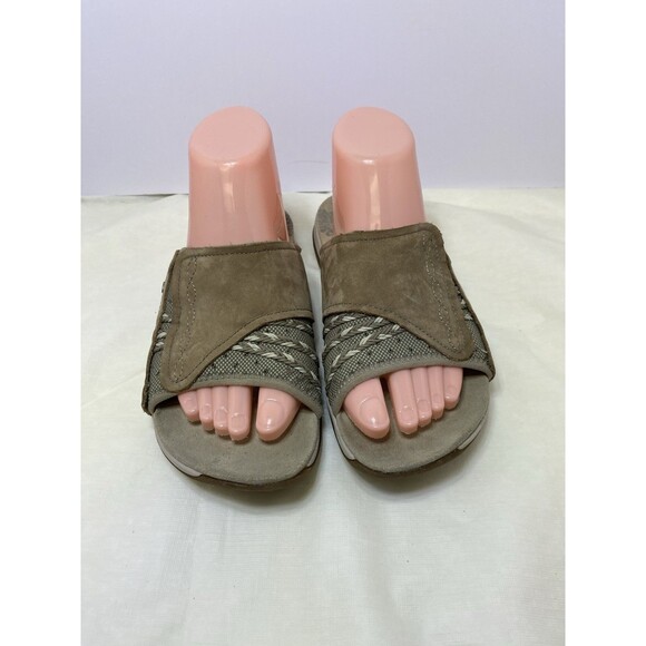 Merrell Lilyfern Slides Womens 8 Sport Sandals Leather Outdoor Slip On J89096 - Picture 4 of 6